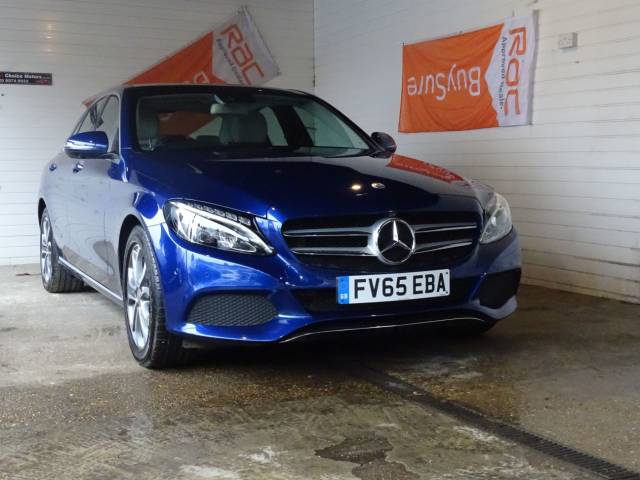 Mercedes-Benz C Class 2.0 C350e Sport Premium Plus 4dr Auto Saloon Hybrid Blue