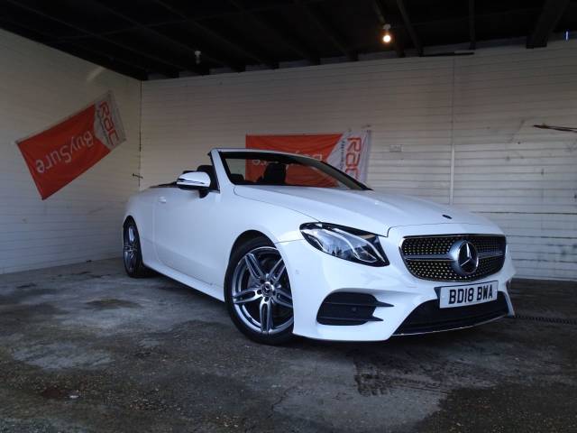 Mercedes-Benz E Class 2.0 E220d AMG Line 2dr 9G-Tronic Convertible Diesel White