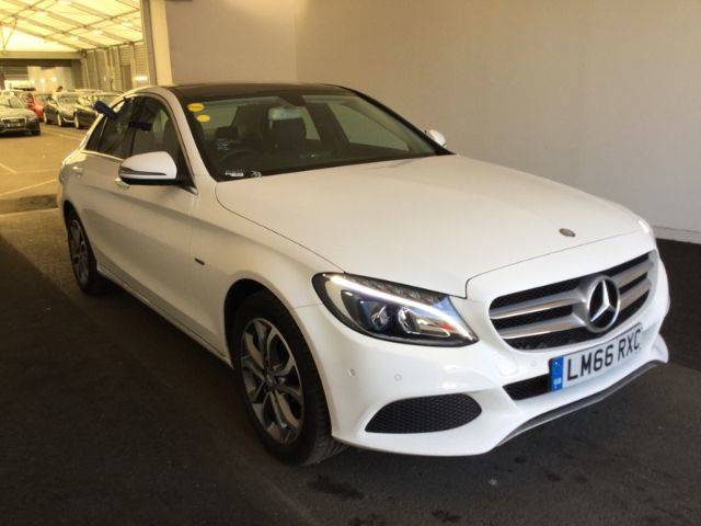 Mercedes-Benz C Class 2.0 C350e Sport Premium 4dr Auto Saloon Petrol / Electric Hybrid White