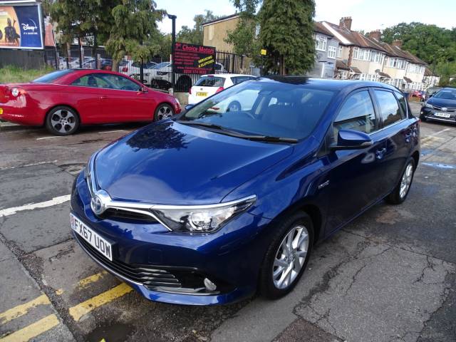 Toyota Auris 1.8 Hybrid Icon TSS 5dr CVT Hatchback Petrol / Electric Hybrid Blue