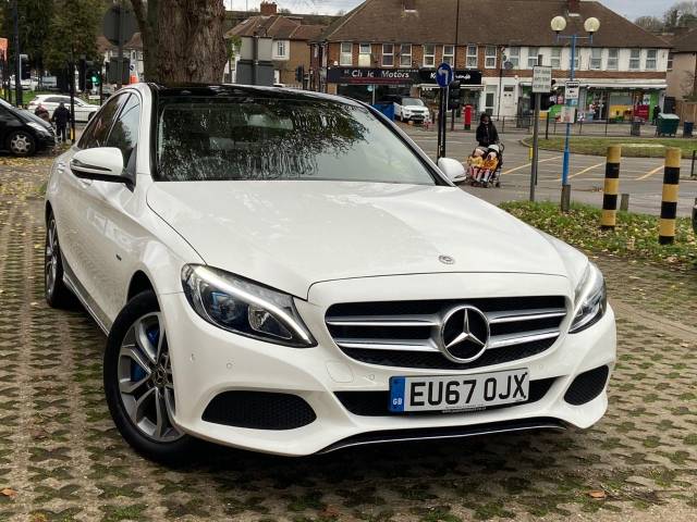 Mercedes-Benz C Class 2.0 C350e Sport Premium 4dr Auto Saloon Petrol / Electric Hybrid White