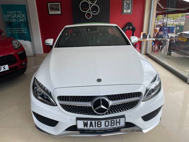 Mercedes-Benz C Class 2.0 C200 AMG Line 2dr Auto Convertible Petrol White