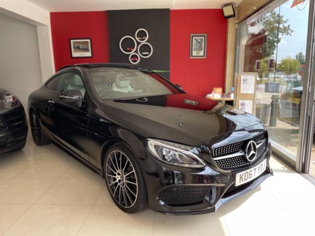 Mercedes-Benz C Class 2.1 C250d AMG Line Premium Plus 2dr Auto Coupe Diesel Black