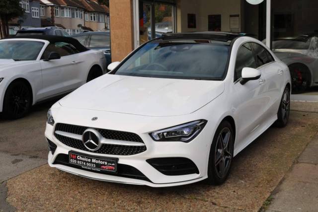 Mercedes-Benz CLA 2.0 CLA 220 AMG Line Premium Plus 4dr Tip Auto Coupe Petrol White