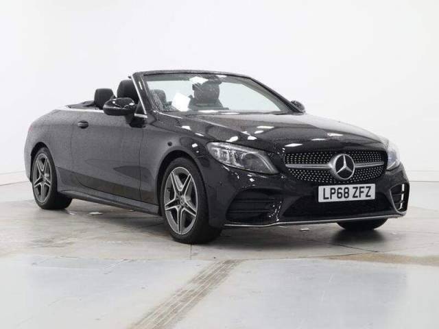 Mercedes-Benz C Class 1.5 C200 AMG Line Premium 2dr 9G-Tronic Convertible Petrol Black