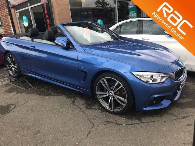 BMW 4 Series 2.0 420d M Sport 2dr Auto Convertible Diesel Blue