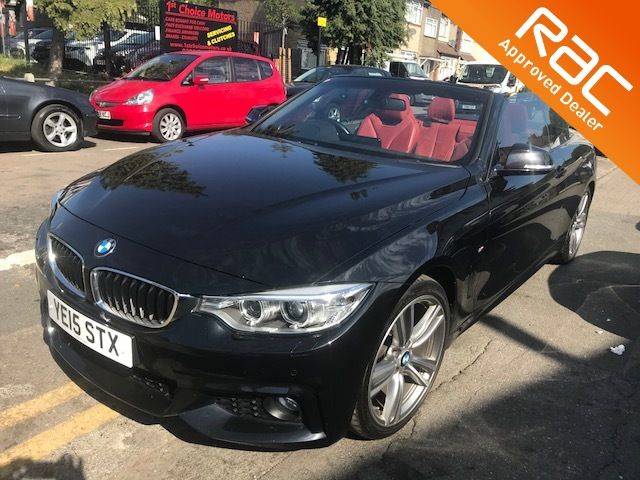 BMW 4 Series 2.0 420d M Sport 2dr Auto Convertible Diesel Black