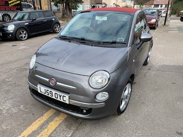 Fiat 500 1.2 Lounge 2dr [Start Stop] Convertible Petrol Grey