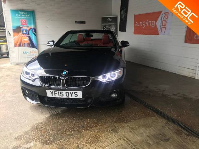 BMW 4 Series 2.0 420d M Sport 2dr Auto Convertible Diesel Black