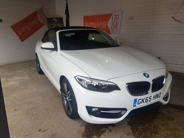 BMW 2 Series 1.5 218i Sport 2dr Step Auto Convertible Petrol White